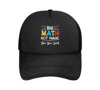 Haz Matemáticas, No Magia. Muestra Tu Trabajo. Mujer Hombre Sombrero Protección UV Gorra De Béisbol Secado Rápido Gorra Trucker para Tenis Running Aire Libre