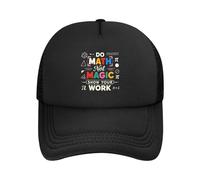 Haz Matemáticas, No Magia. Muestra Tu Trabajo. Mujer Hombre Sombrero Transpirable Gorra Trucker Cómoda Gorras Hip Hop para Golf Tenis Deporte