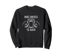 Haz que América V8 otra vez divertido diseño de coche Hotrod Sudadera