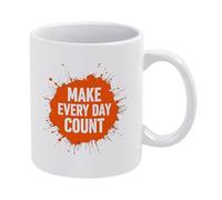 Haz Que Cada Día Cuente Taza Porcelana Tazas Cerámica Taza De Café 330Ml Para Bebidas Leche Té