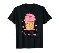 Haz Que Cada día Sea más Dulce Helado Kawaii Lindo Divertido Camiseta