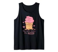 Haz Que Cada día Sea más Dulce Helado Kawaii Lindo Divertido Camiseta sin Mangas