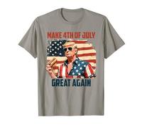 Haz que el 4 de julio vuelva a ser grande fuegos artificiales patrióticos Donald Trump Camiseta