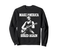 Haz Que Estados Unidos vuelva a triturar al Presidente Lincoln Tocando la Guitarra Sudadera