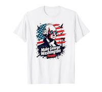 Haz Que George Washington se Sienta Orgulloso Camiseta, Hombre, Blanco, L