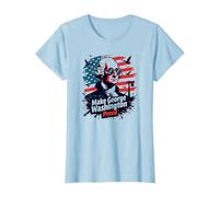 Haz Que George Washington se Sienta Orgulloso Camiseta, Mujer, Azul Bebé, XL