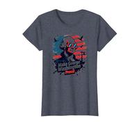 Haz Que George Washington se Sienta Orgulloso Camiseta, Mujer, Azul Jaspeado, XS