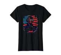 Haz Que George Washington se Sienta Orgulloso Camiseta, Mujer, Negro, XL