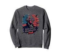 Haz Que George Washington se Sienta Orgulloso Sudadera, Unisex para Adultos, Jaspeado Oscuro, L