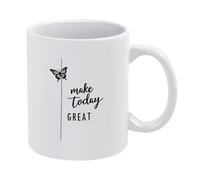 Haz Que Hoy Sea Grandioso Taza De Café Cerámica Taza Porcelana Tazas 330Ml Para Café Leche Té