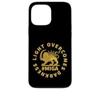 Haz que Irán vuelva a ser grande La luz supera la oscuridad León y el sol Carcasa para iPhone 13 Pro Max