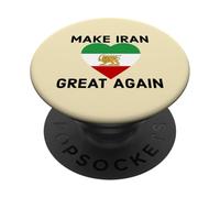 Haz Que Irán vuelva a ser Grande León Persa y Sol Shiro Khorshid PopSockets PopGrip Adhesivo