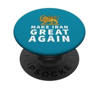 Haz que Irán vuelva a ser grande León persa y sol Shiro Khorshid PopSockets PopGrip Adhesivo