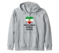 Haz Que Irán vuelva a ser Grande León Persa y Sol Shiro Khorshid Sudadera con Capucha