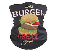 Haz Que La Hamburguesa Vuelva A Ser Genial Cuello Bufanda 26X30Cm Multifuncional Calentador De Cuello Unisexo Bufanda Facial para Correr Caza Pesca
