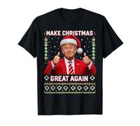 Haz Que la Navidad Sea Grande Otra Vez con diseño Divertido de Trump Santa Camiseta