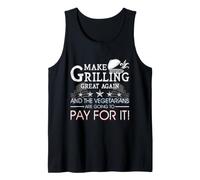 Haz Que la Parrilla Sea Genial de Nuevo Trump BBQ Pit Master Grill Regalo Camiseta sin Mangas