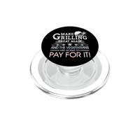 Haz Que la Parrilla Sea Genial de Nuevo Trump BBQ Pit Master Grill Regalo PopSockets PopGrip para MagSafe