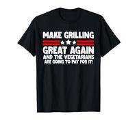 Haz que la parrilla sea genial otra vez Estados Unidos Trump BBQ Barbacoa para ahumar Camiseta