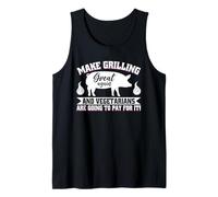 Haz que la parrilla sea genial otra vez Estados Unidos Trump BBQ Barbacoa para ahumar Camiseta sin Mangas