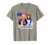 Haz que la Pascua sea grande de nuevo, bandera de Estados Unidos Trump y Jesús Camiseta
