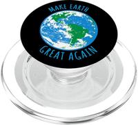 Haz Que la Tierra Sea Grande Otra Vez Planeta Tierra Globo Diseño Día PopSockets PopGrip para MagSafe