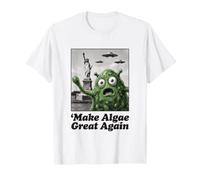 Haz Que Las Algas Sean Grandes Otra Vez Estatua de la Libertad OVNI Camiseta