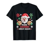 Haz Que Las Galletas Sean geniales Otra Vez Funny Santa Christmas Cookie Baking Camiseta