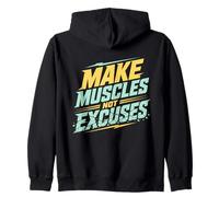 Haz Que los músculos no Sean Excusas Gimnasio Entrenamiento Fitness Sudadera con Capucha
