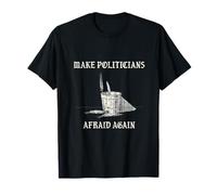 Haz Que los políticos vuelvan a Tener Miedo de Plumas de Cubo Vintage Camiseta