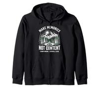Haz Que los Recuerdos no estén contentos Campamento Más Desplázate Menos Sudadera con Capucha