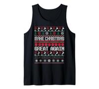 Haz Que tu Navidad Sea un Gran suéter de Navidad con el suéter de Trump Christmas U Camiseta sin Mangas