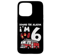 Haz Sonar la Alarma: Im 6 Firetruck Cumple 6 años, niños y niños Carcasa para iPhone 15 Pro MAX