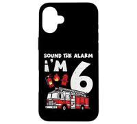 Haz Sonar la Alarma: Im 6 Firetruck Cumple 6 años, niños y niños Carcasa para iPhone 16 Plus