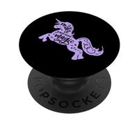 Haz tu propia camiseta gráfica de unicornio para niñas con cita positiva mágica PopSockets PopGrip Adhesivo
