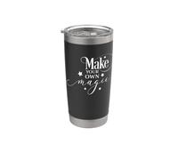Haz tu propia cita motivacional mágica linda mágica Vaso térmico de acero inoxidable de doble pared