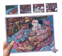 Haz tu propia escena de calcomanías, calcomanías de terror con efecto 3D, calcomanías de cuentas de mano de terror para álbumes de recortes, tarjetas de felicitación, actividades escolares, profesores