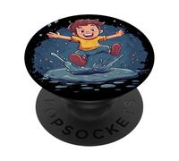 Haz un chapoteo con esta aventura de salto de charco PopSockets PopGrip Adhesivo