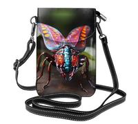 Haz un viaje en el coche. Esta bolsa cruzada ligera y unisex con solapa libera tus manos y es adecuada para viajes, vacaciones y uso diario., Insectos extraños, Talla única