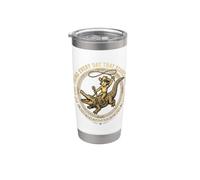 Haz una cosa cada día que asuste a tu familia cocodrilo Vaso térmico de acero inoxidable de doble pared