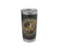 Haz una cosa cada día que asuste a tu familia cocodrilo Vaso térmico de acero inoxidable de doble pared