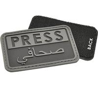 Hazard 4 3D Reporteros Prensa/Arabe Moral Patch Negro