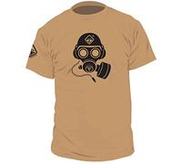 HAZARD 4 Camiseta gráfica con máscara de Gas de Las Fuerzas Especiales para Hombre