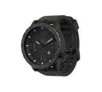 Hazard 4 Heavy Water Diver - Reloj de tritio de Titanio con Esfera Negra PVD Negra y gráficos de carbón BBRB, Azul Opaco/Rojo, Talla única, Correa
