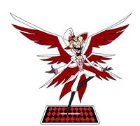 Hazbin Hotel - Figura Acrílica de 16 cm de Lucifer, Alastor y Ángel Dust - Modelo de Soporte para Decoración, Exhibición y Regalos Coleccionables