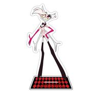 Hazbin Hotel - Figura acrílica de 16 cm, figura de Lucifer, Alastor, modelo de soporte de figura de polvo de ángel, figura de pie acrílica para decoración de exhibición, regalos coleccionables