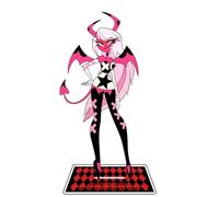 Hazbin Hotel - Figura acrílica de 16 cm, figura de Lucifer, Alastor, modelo de soporte de figura de polvo de ángel, figura de pie acrílica para decoración de exhibición, regalos coleccionables