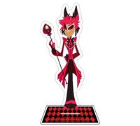 Hazbin Hotel - Figura acrílica de 16 cm, figura de Lucifer, Alastor, modelo de soporte de figura de polvo de ángel, figura de pie acrílica para decoración de exhibición, regalos coleccionables