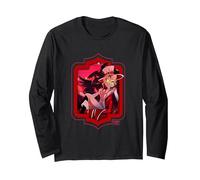 Hazbin Hotel - Lucifer Manga Larga, Unisex para Adultos, Negro, XL