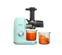 Hazel Quinn Exprimidor masticador, Exprimidor de Prensa en Frío Lento para Frutas y Verduras, Fácil de Limpiar, Modos de 2 Velocidades y Función Inversa, Motor Silencioso de 80RPM por Debajo de 65 dB